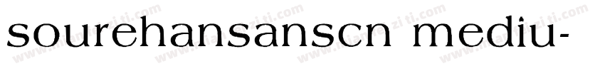 sourehansanscn mediu字体转换